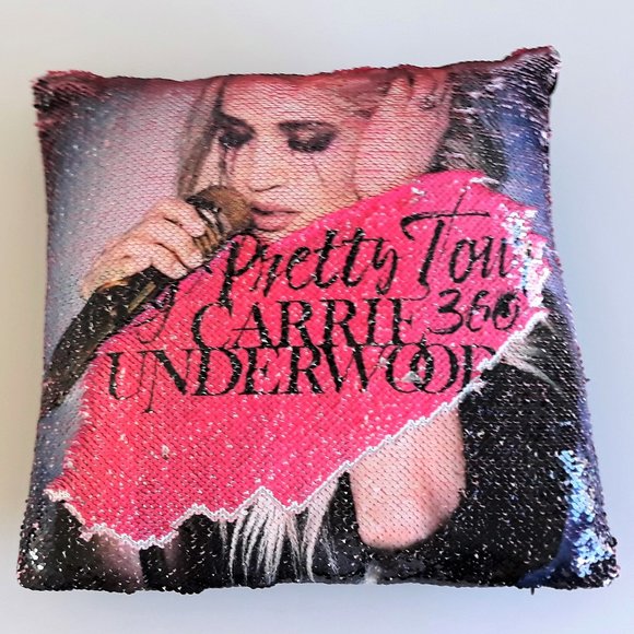Other - *Carrie Underwood Cry Pretty Tour 360 flip sequin pillow